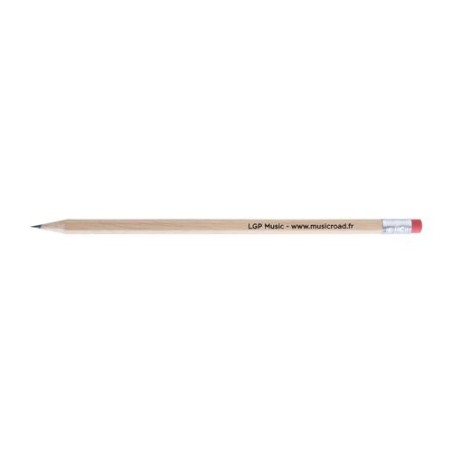 Crayon hexagonal  17,6 cm - personnalisé ECO HEXA Incolore T Gomme livraison express 24h 48h