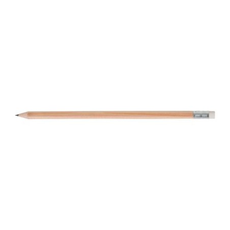Crayon hexagonal  17,6 cm - personnalisé ECO HEXA Incolore T Gomme personnalisation rapide en France