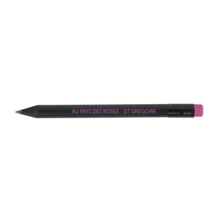 Crayon à papier  personnalisable 8,7 cm Black Rond cadeau collaborateur premium