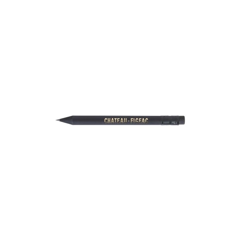Crayon à papier  personnalisable 8,7 cm Black Rond personnalisation rapide en France