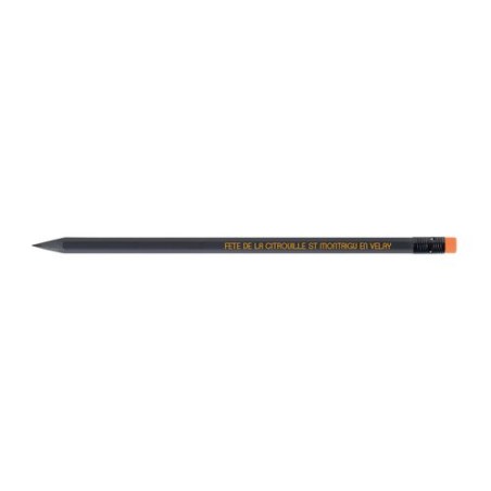 Crayon pratique et élégant 17,6 Panto T en gomme personnalisé Black Hexa objet promotionnel éco-responsable