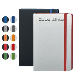 Carnet personnalisable noir et blanc CODE BLACK & CODE WHITE Couleurs : bleu Matières : papier (FSC) 2