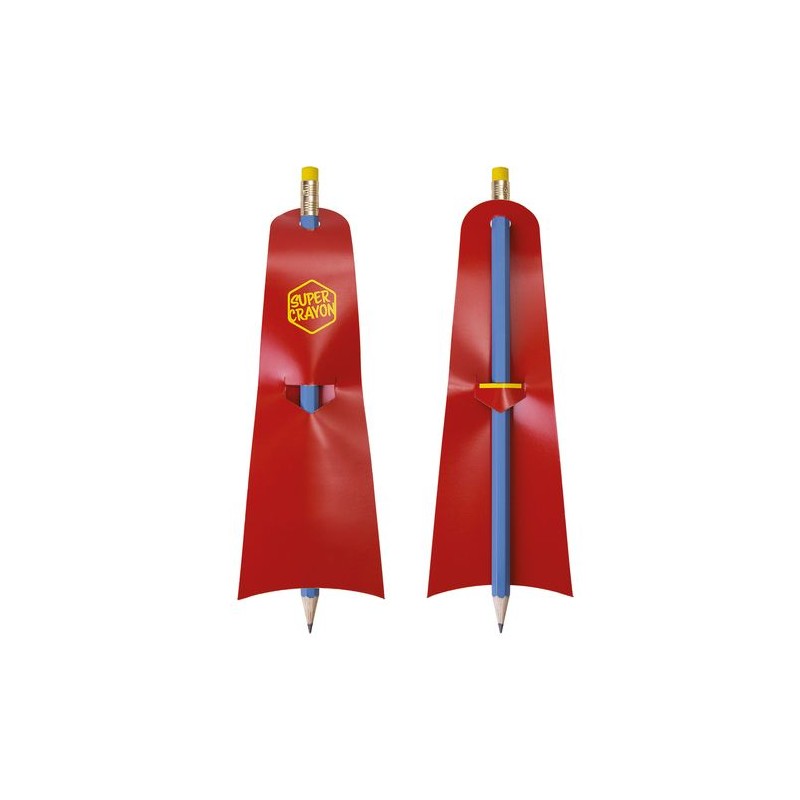 Crayon Éco-responsable Personnalisé Supman - Super Crayon cadeau collaborateur premium