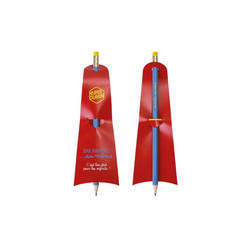 Crayon Éco-responsable Personnalisé Supman - Super Crayon impression logo haute qualité