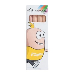 Étui Éco-responsable Personnalisable pour 6 Crayons Aquarellables - CR COUL 8,7 2