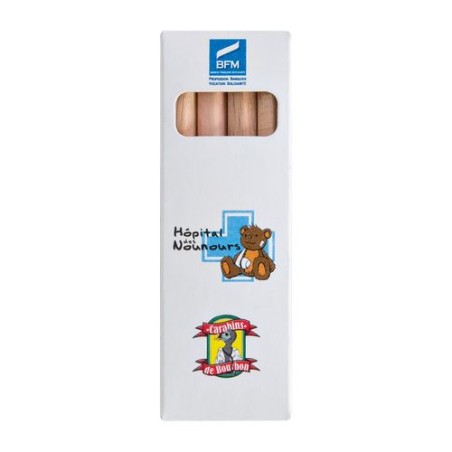 Étui Éco-responsable Personnalisable pour 6 Crayons Aquarellables - CR COUL 8,7 impression haute définition