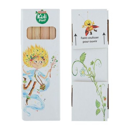 Étui Éco-responsable Personnalisable pour 6 Crayons Aquarellables - CR COUL 8,7 marquage laser ultra précis