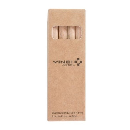 Étui 4 Crayons de Couleur Écologiques