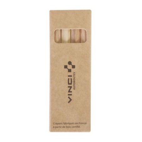 Étui Éco-responsable Personnalisable pour 6 Crayons Aquarellables - CR COUL 8,7 goodies personnalisé en stock
