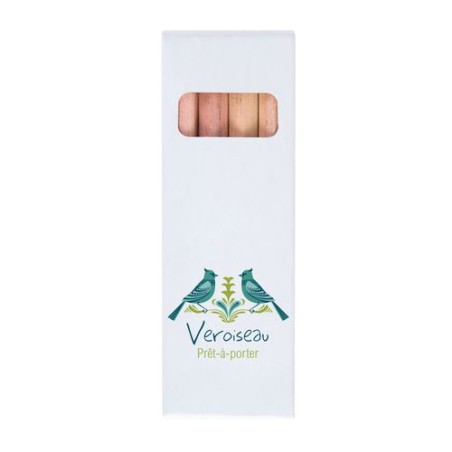 Étui Éco-responsable Personnalisable pour 6 Crayons Aquarellables - CR COUL 8,7 objet promo petit budget