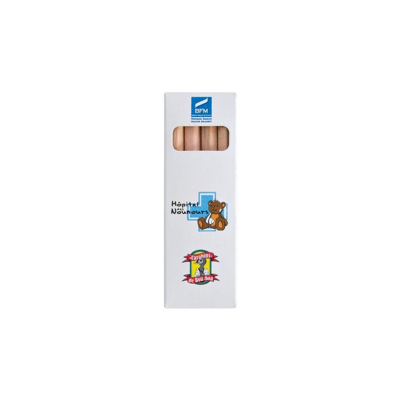 Étui Éco-responsable Personnalisable pour 6 Crayons Aquarellables - CR COUL 8,7 cadeau entreprise pas cher