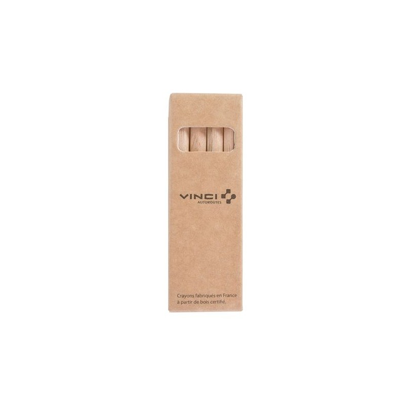Étui Éco-responsable Personnalisable pour 6 Crayons Aquarellables - CR COUL 8,7 marquage laser ultra précis