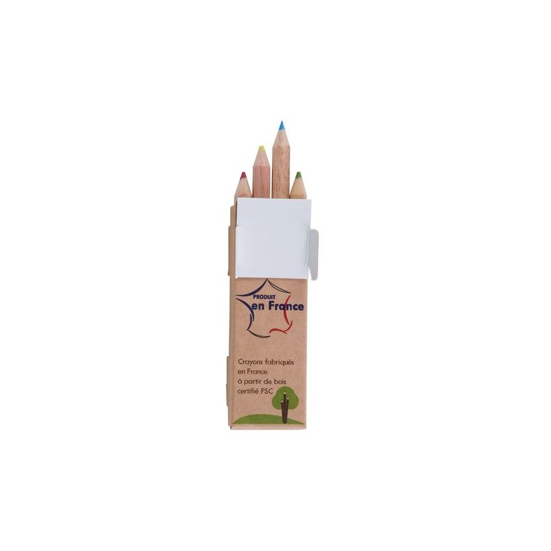 Étui Éco-responsable Personnalisable pour 6 Crayons Aquarellables - CR COUL 8,7 accessoire événementiel unique