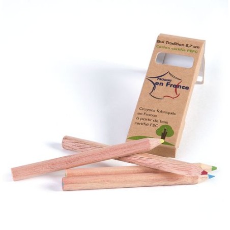 Étui 4 Crayons de Couleur Écologiques