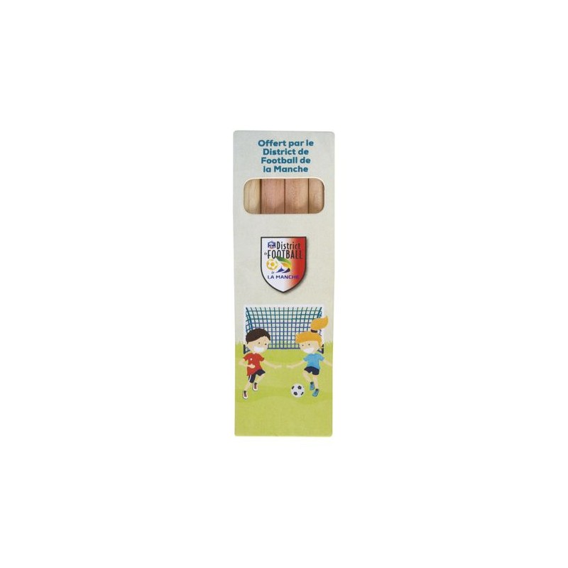 Étui Éco-responsable Personnalisable pour 6 Crayons Aquarellables - CR COUL 8,7 marquage couleur éclatante