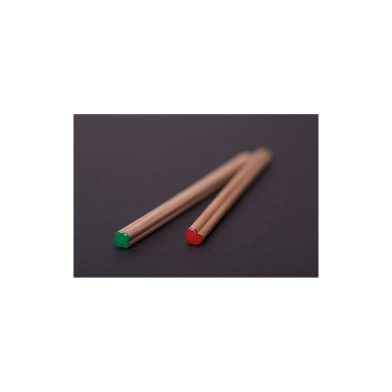 Crayon personnalisé  Trèfle Prestige 17,6 cm Matières : bois Couleurs : vert personnalisation rapide en France