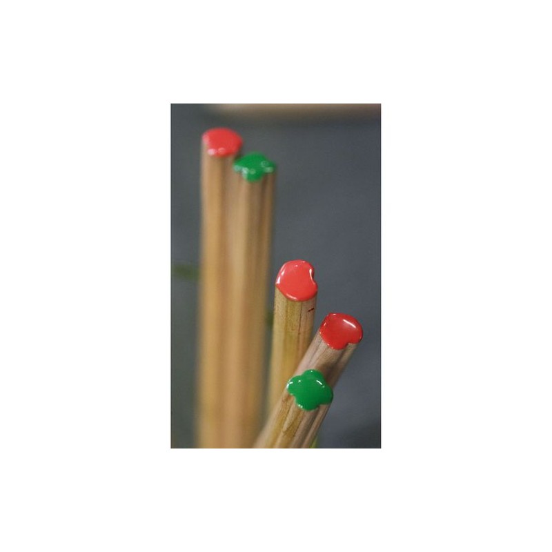 Crayon personnalisé  Trèfle Prestige 17,6 cm Matières : bois Couleurs : vert cadeau client original