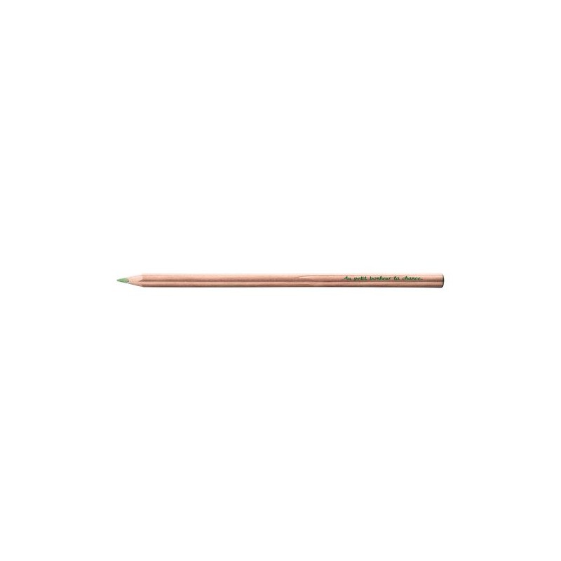 Crayon personnalisé  Trèfle Prestige 17,6 cm Matières : bois Couleurs : vert objet promo petit budget