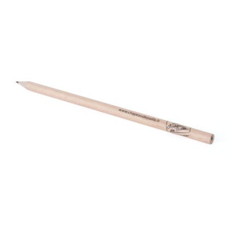 Crayon Éco-responsable Personnalisable 42KM MARATHON - ROND 17 INCOLORE T Coupé marquage laser ultra précis