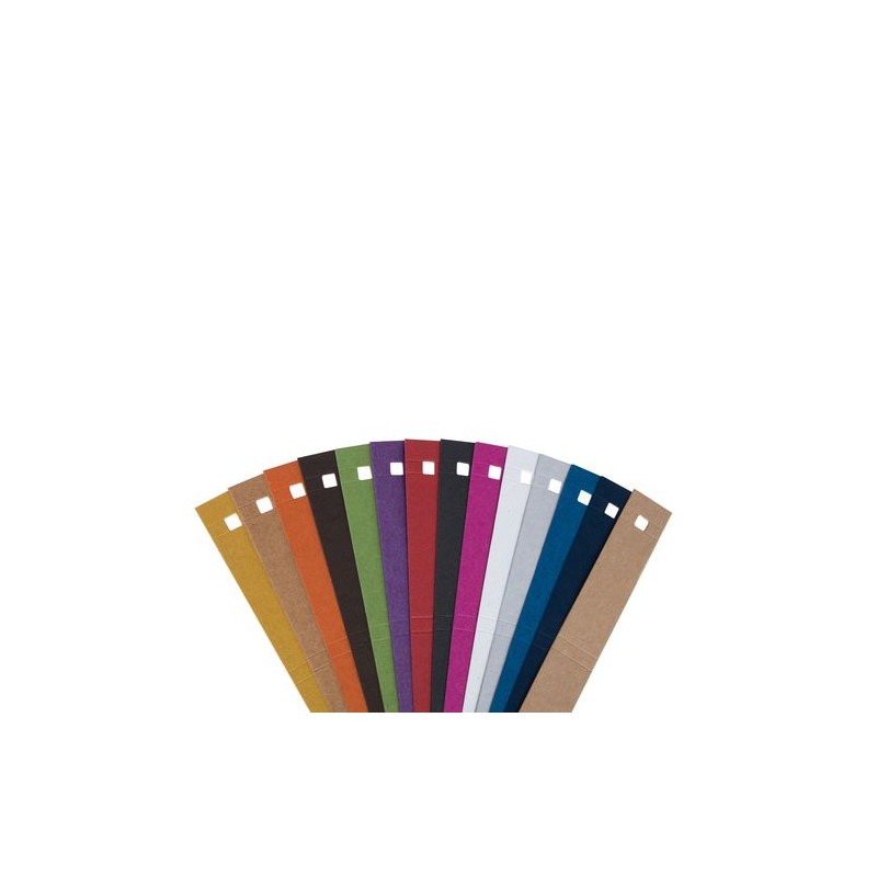 Étui  et personnalisable noir pour 1 crayon Matières : carton recyclé Couleurs : blanc objet publicitaire robuste