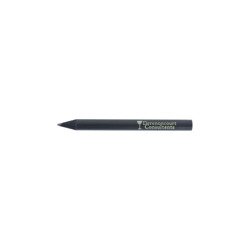 Crayon  et personnalisable 8,7 cm Black Rond personnalisable avec votre logo