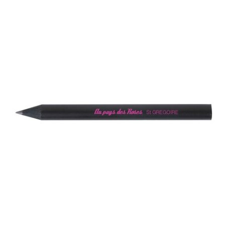 Crayon  et personnalisable 8,7 cm Black Rond marquage laser ultra précis