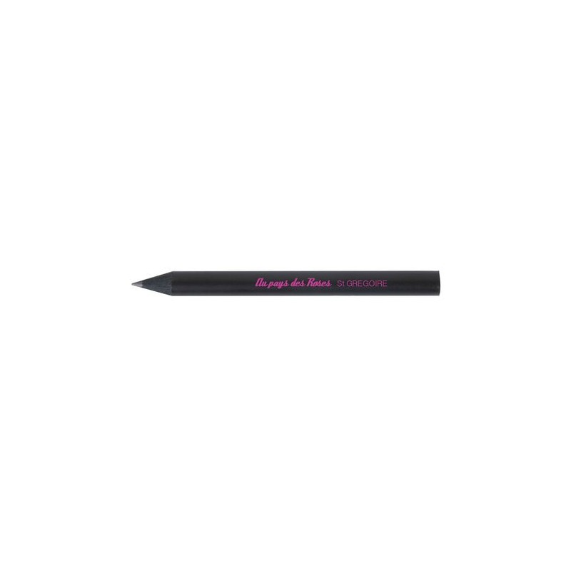 Crayon  et personnalisable 8,7 cm Black Rond impression logo haute qualité