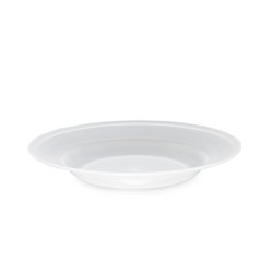 Assiette creuse réutilisable en polypropylène translucide - Personnalisée pas cher