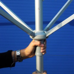 Parasol Carré 2x2m Café - Élégance et Protection 2