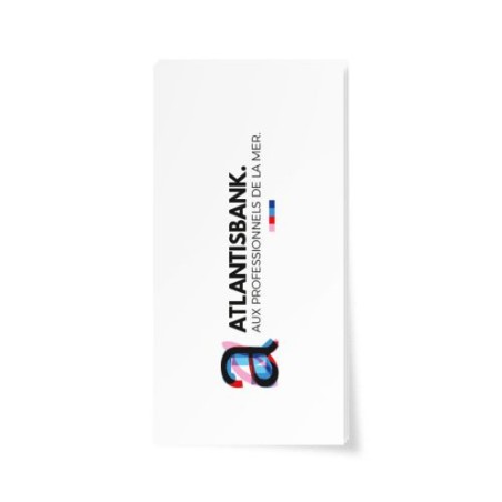 Étiquettes Bristol Imprimées Quadri Recto 55x28 mm en Sac de 100 - Objets Publicitaires personnalisable avec votre logo