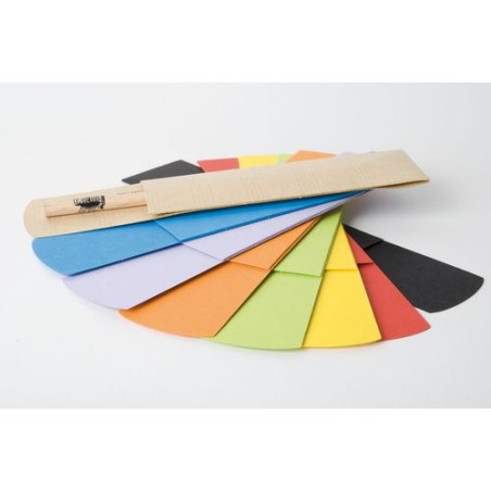 Étui en Papier Orange Éco-responsable pour 1 Crayon - Personnalisé Matières : papier Couleurs : bleu canard personnalisation rap