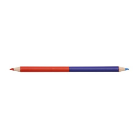 Surligneur Crayon Éco-responsable Personnalisé 17,6 cm - BI-COUL COUL 2 PANTONE Matières : bois Couleurs : blanc