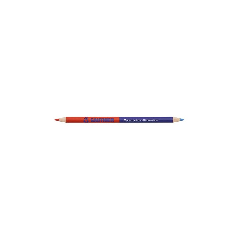 Surligneur Crayon Éco-responsable Personnalisé 17,6 cm - BI-COUL COUL 2 PANTONE Matières : bois Couleurs : blanc marquage laser 