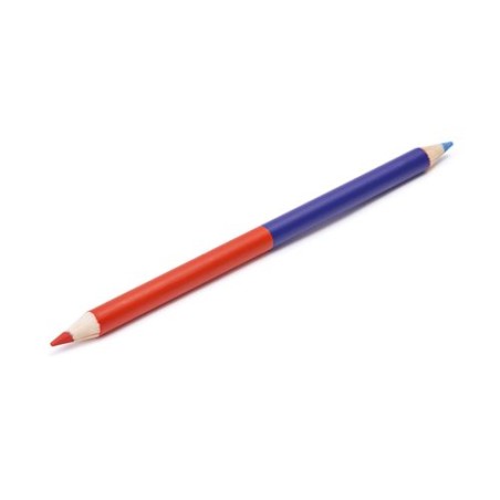 Surligneur Crayon Éco-responsable Personnalisé 17,6 cm - BI-COUL COUL 2 PANTONE Matières : bois Couleurs : blanc personnalisatio