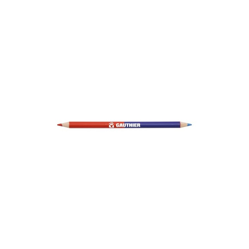 Surligneur Crayon Éco-responsable Personnalisé 17,6 cm - BI-COUL COUL 2 PANTONE Matières : bois Couleurs : blanc accessoire évén