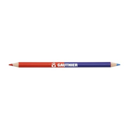 Surligneur Crayon Éco-responsable Personnalisé 17,6 cm - BI-COUL COUL 2 PANTONE Matières : bois Couleurs : blanc accessoire évén
