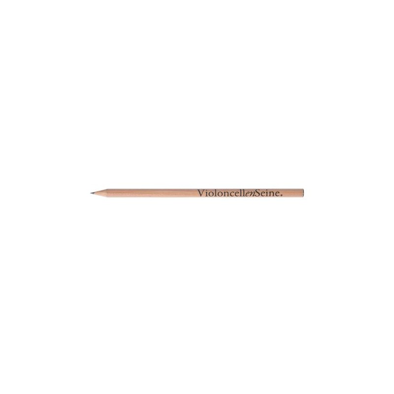 Crayon à papier personnalisable Prestige Naturel - Rond 17,6 cm Incolor personnalisable avec votre logo