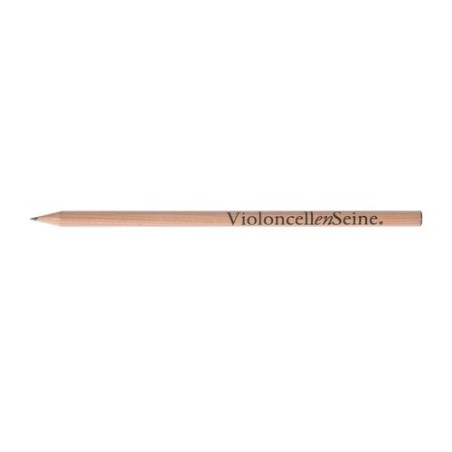 Crayon à papier personnalisable Prestige Naturel - Rond 17,6 cm Incolor goodies entreprise design