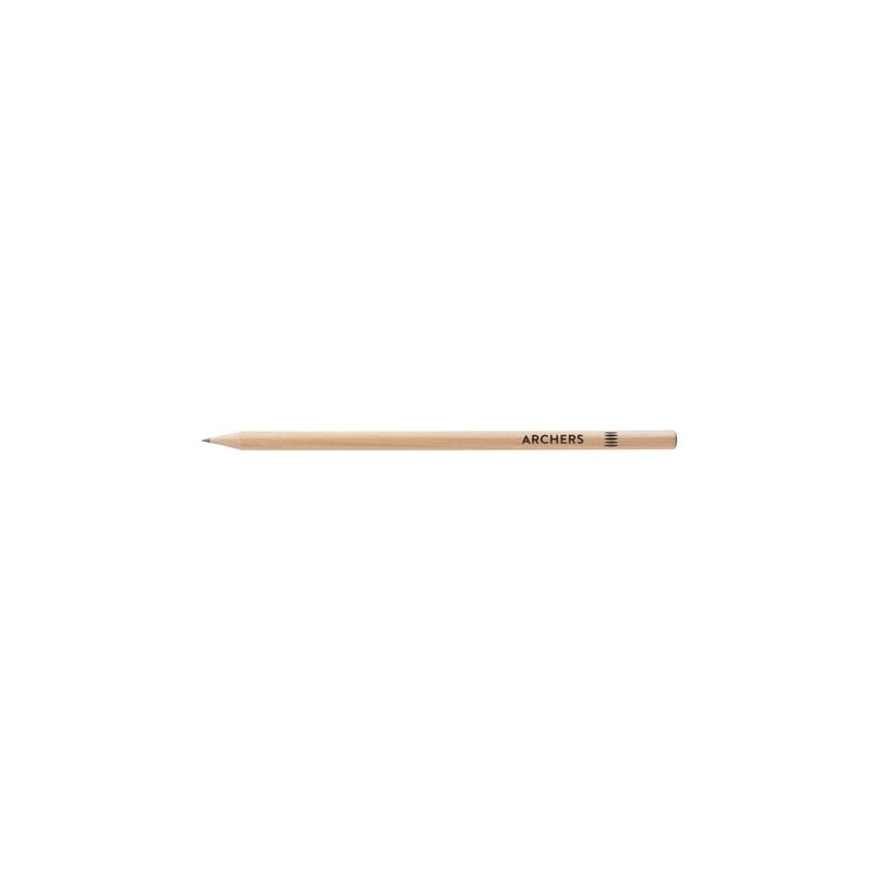 Crayon à papier personnalisable Prestige Naturel - Rond 17,6 cm Incolor cadeau client original