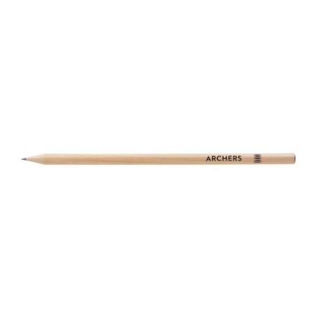 Crayon à papier personnalisable Prestige Naturel - Rond 17,6 cm Incolor cadeau client original