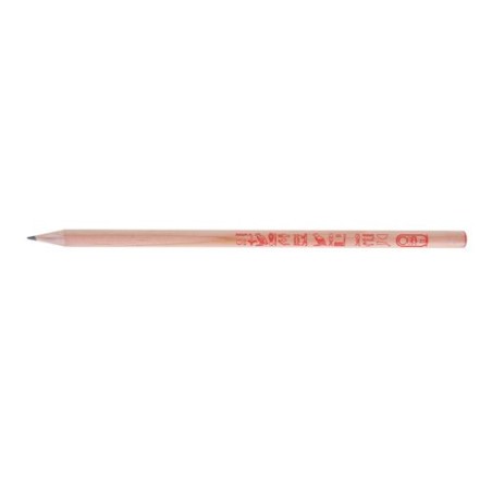 Crayon à papier personnalisable Prestige Naturel - Rond 17,6 cm Incolor objet publicitaire robuste
