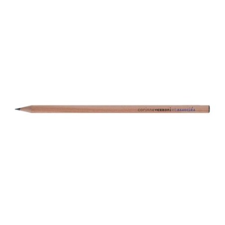 Crayon à papier personnalisable Prestige Naturel - Rond 17,6 cm Incolor personnalisation sur mesure