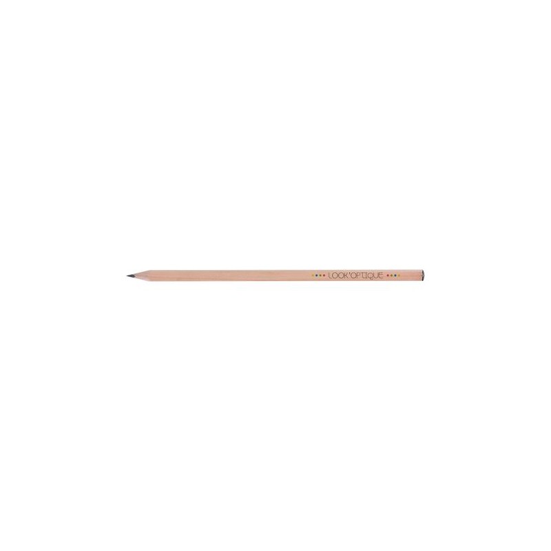 Crayon personnalisé Prestige Naturel carré 17,6 - Écollection cadeau collaborateur premium