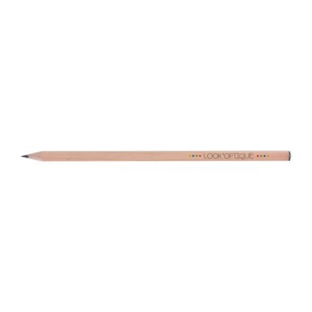 Crayon personnalisé Prestige Naturel carré 17,6 - Écollection cadeau collaborateur premium