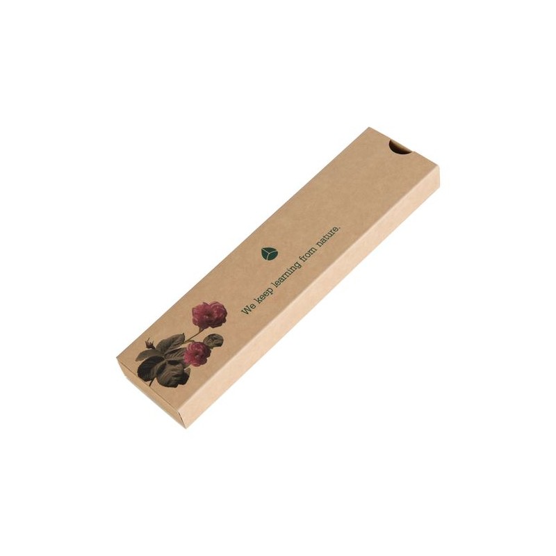 Étui-Fourreau Kraft Éco-responsable Personnalisable pour 1 Crayon - Objet Publicitaire marquage laser ultra précis