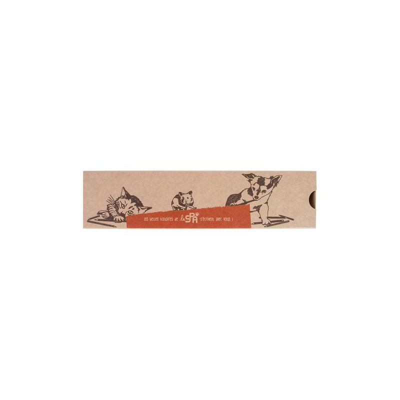 Étui-Fourreau Kraft Éco-responsable Personnalisable pour 1 Crayon - Objet Publicitaire impression logo haute qualité