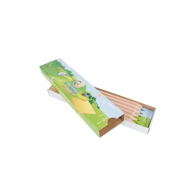 Étui-Fourreau Kraft Éco-responsable Personnalisable pour 1 Crayon - Objet Publicitaire marquage couleur éclatante