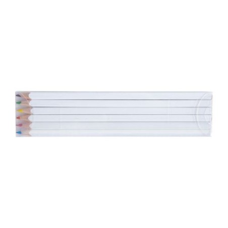 Set de Crayons Personnalisables Éco-responsables - Quadri 6 Couleurs 17,6 cm livraison express 24h 48h