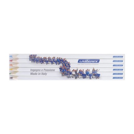 Set de Crayons Personnalisables Éco-responsables - Quadri 6 Couleurs 17,6 cm goodies entreprise design