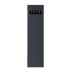 Étui personnalisable noir pour 6 crayons de couleur - Cadeau Crayons Couleur 2